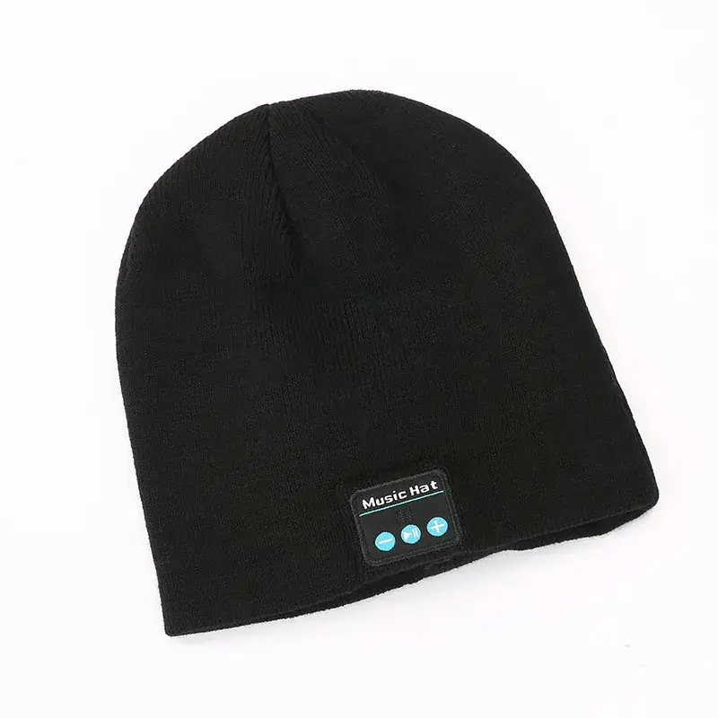 Grey Knitted Bluetooth Music Hat for Men Women — feature 28
