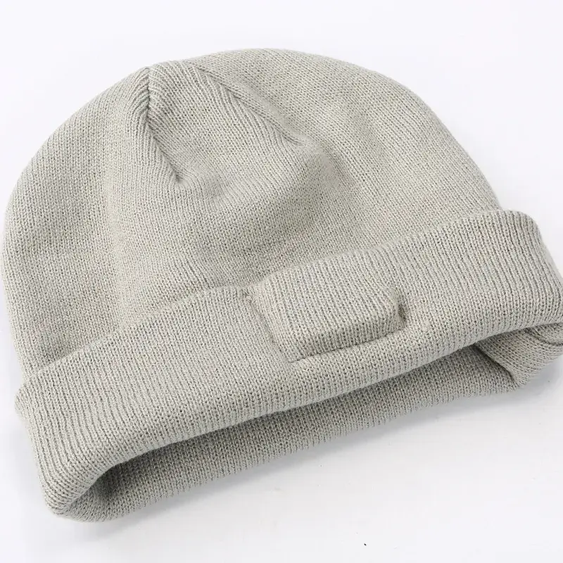 Grey Knitted Bluetooth Music Hat for Men Women — feature 32
