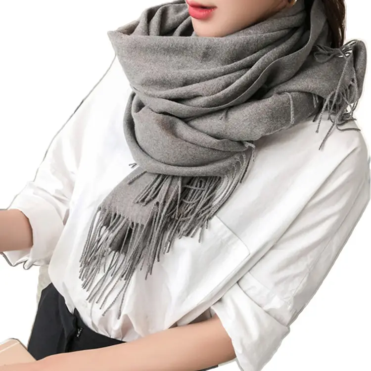 Women's Grey Korean Scarf Summer Air Conditioning Office Multi-functional Long Scarf - Image 15