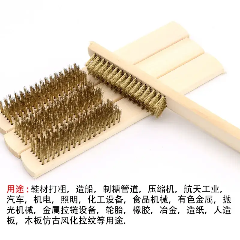 Wooden Wire Brush for Carving, Cleaning, and Polishing - Image 2