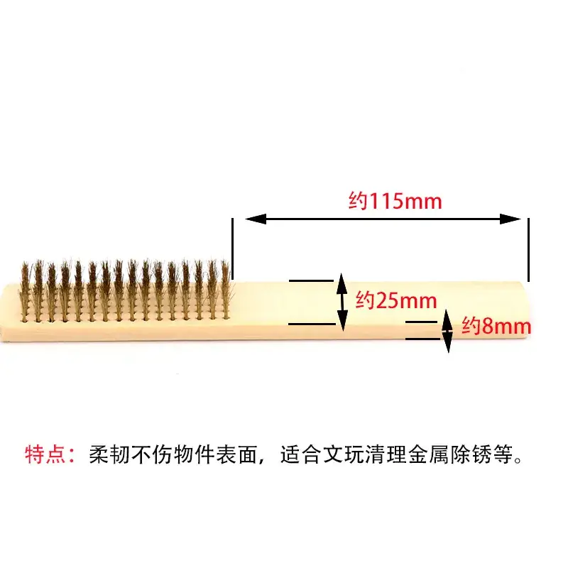 Wooden Wire Brush for Carving, Cleaning, and Polishing - Image 4