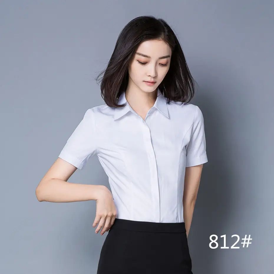 2024 White Long-Sleeve Slim Fit Business Shirt Large - Image 2