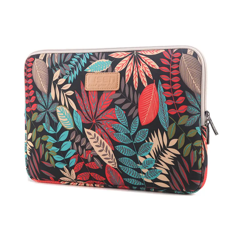 LISEN colorful leaf notebook liner bag 10/11/12/13/14 inch 15.6 inch computer bag Apple — feature 27