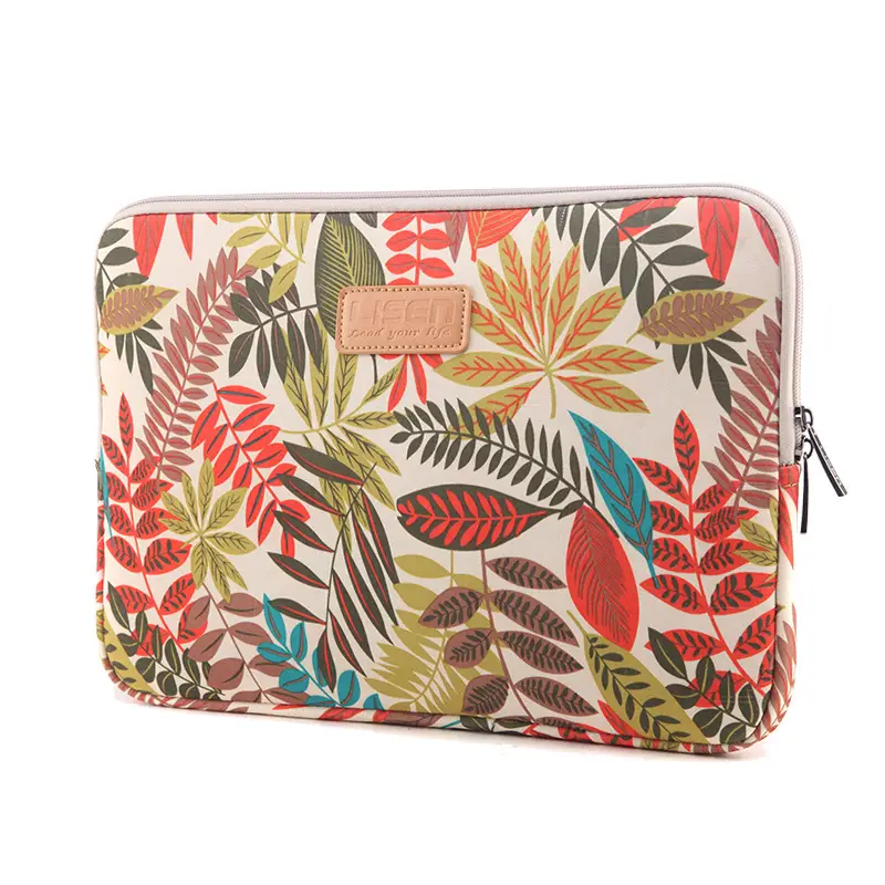 LISEN colorful leaf notebook liner bag 10/11/12/13/14 inch 15.6 inch computer bag Apple
