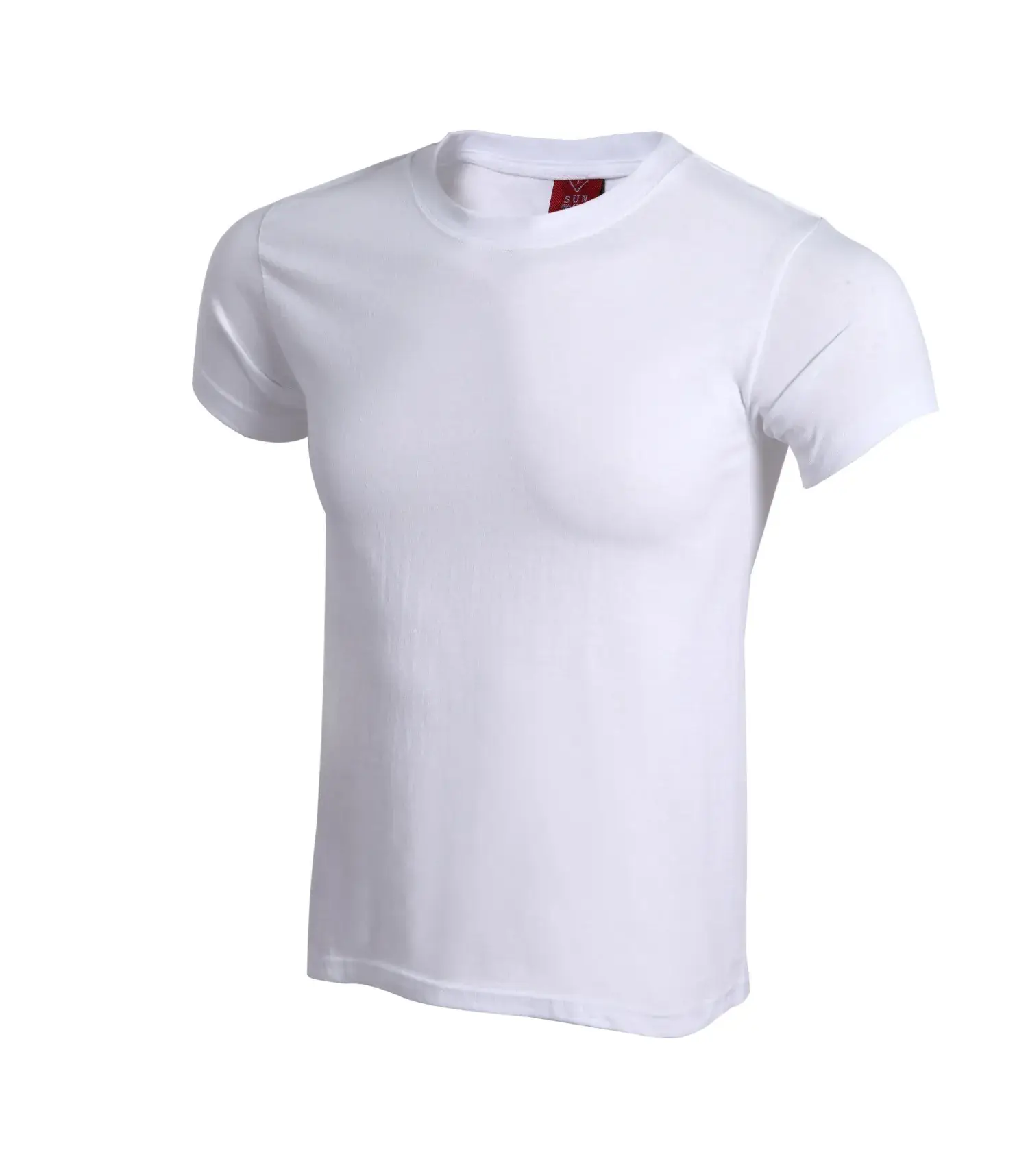 White Crewneck T-Shirt for Men - Image 5