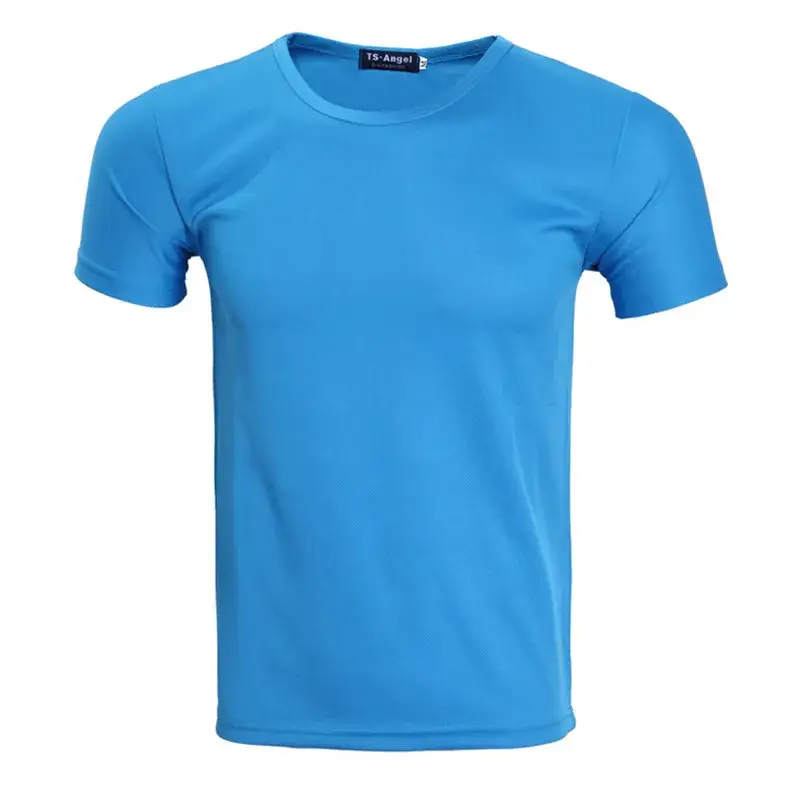 Men Light Blue Jersey T-Shirt Large Medium