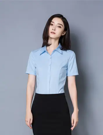 Women's Pink Short Sleeve Korean Style Shirt Large Size — feature 18