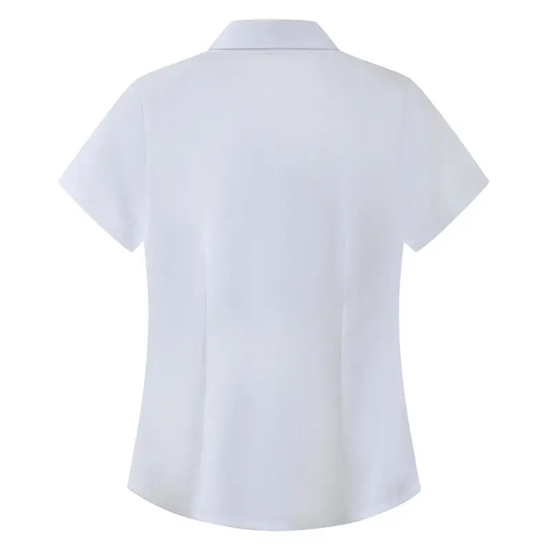 Women's Pink Short Sleeve Korean Style Shirt Large Size — feature 2