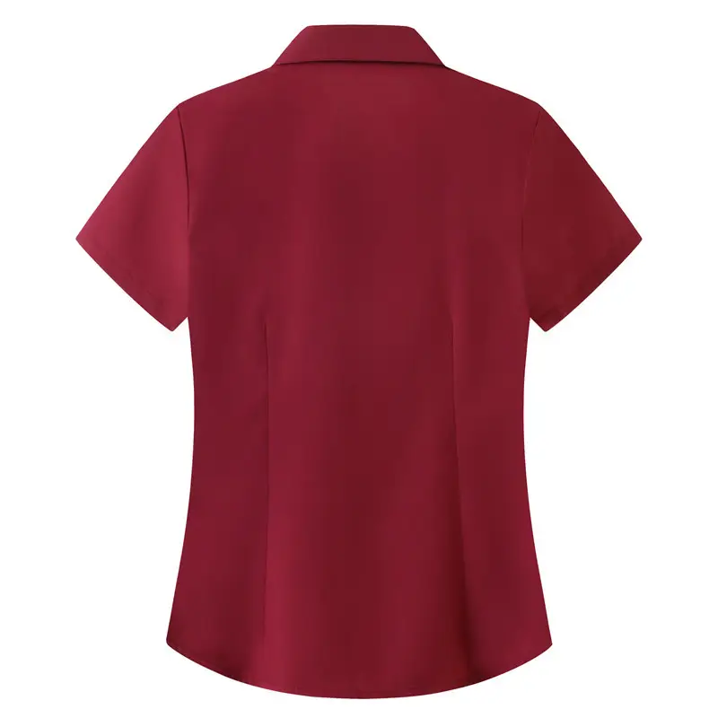 Women's Pink Short Sleeve Korean Style Shirt Large Size — feature 8