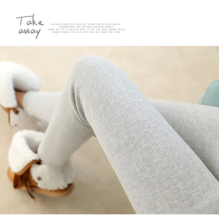 Women's Fleece Leggings Vertical Striped Warm Thickens — feature 14