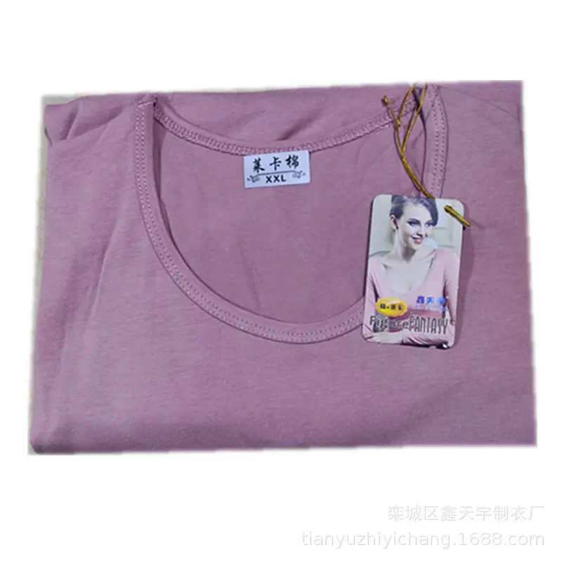 Purple Lycra Cotton Women's Low Collar Shirt XS - Image 8