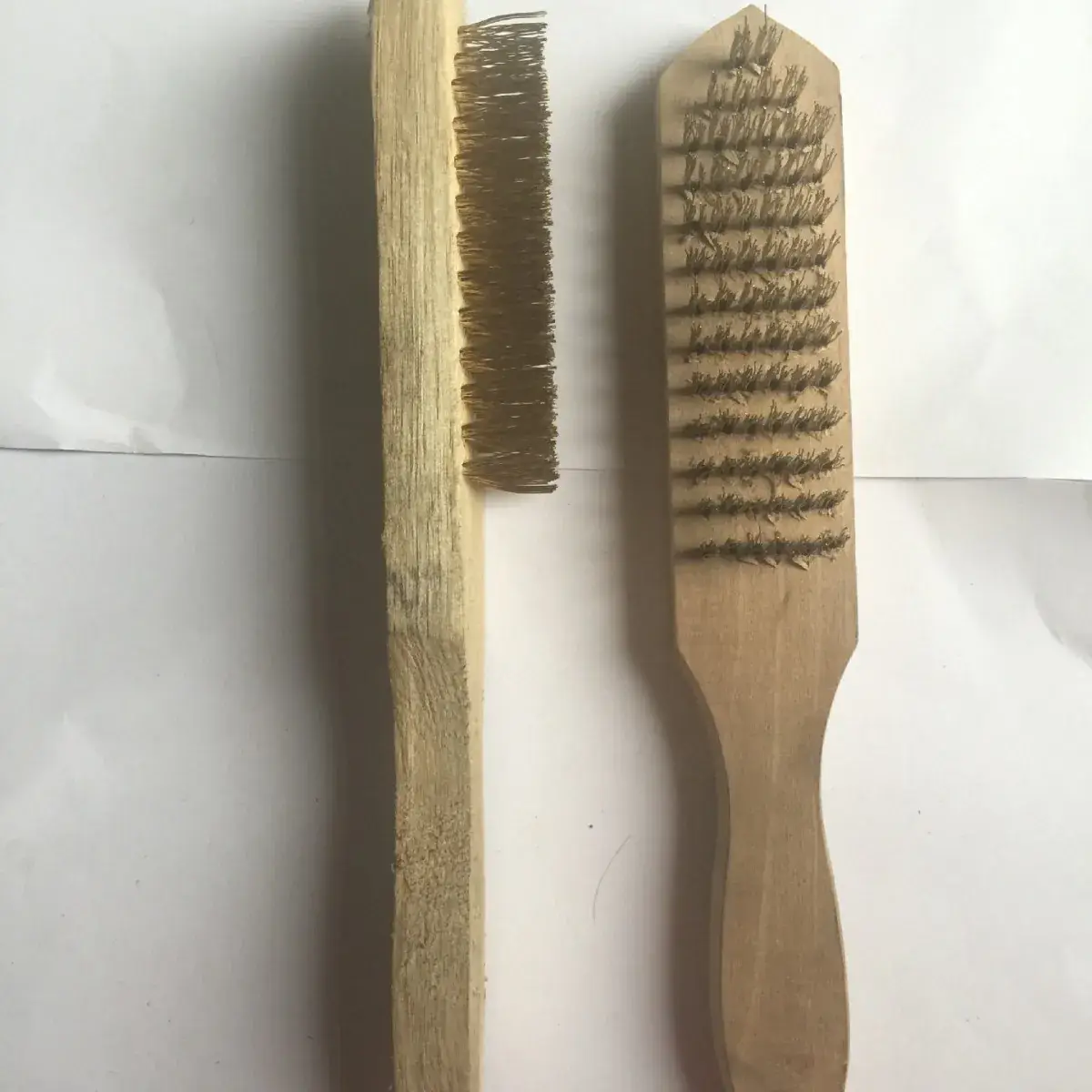 Wooden Wire Brush Large Handle 6x13 Tool - Image 3