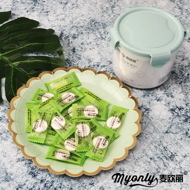 Maioli 100 pcs DIY Facial Mask Paper Natural Hydrating Portable