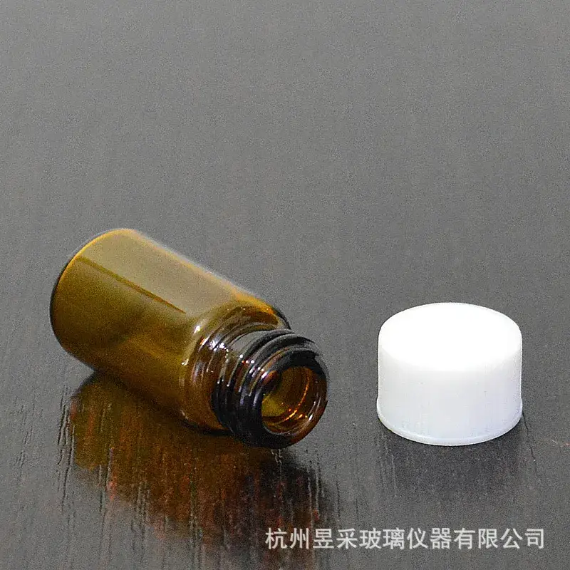 3ml Glass Bottle Brown Screw Mouth Control Glass Bottle - Image 3