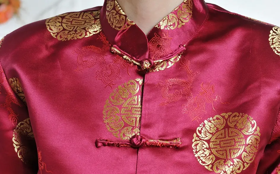 Wholesale Men's Blue Chinese Tang Suit Long Sleeve Jacket — feature 11
