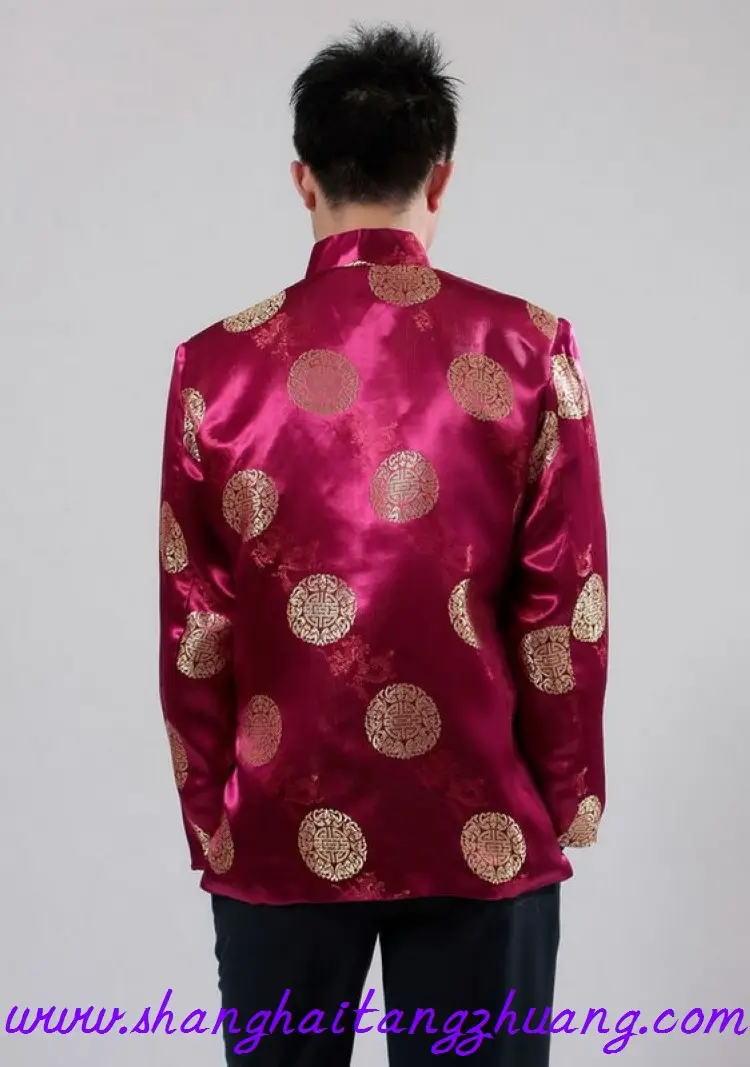 Wholesale Men's Blue Chinese Tang Suit Long Sleeve Jacket — feature 22