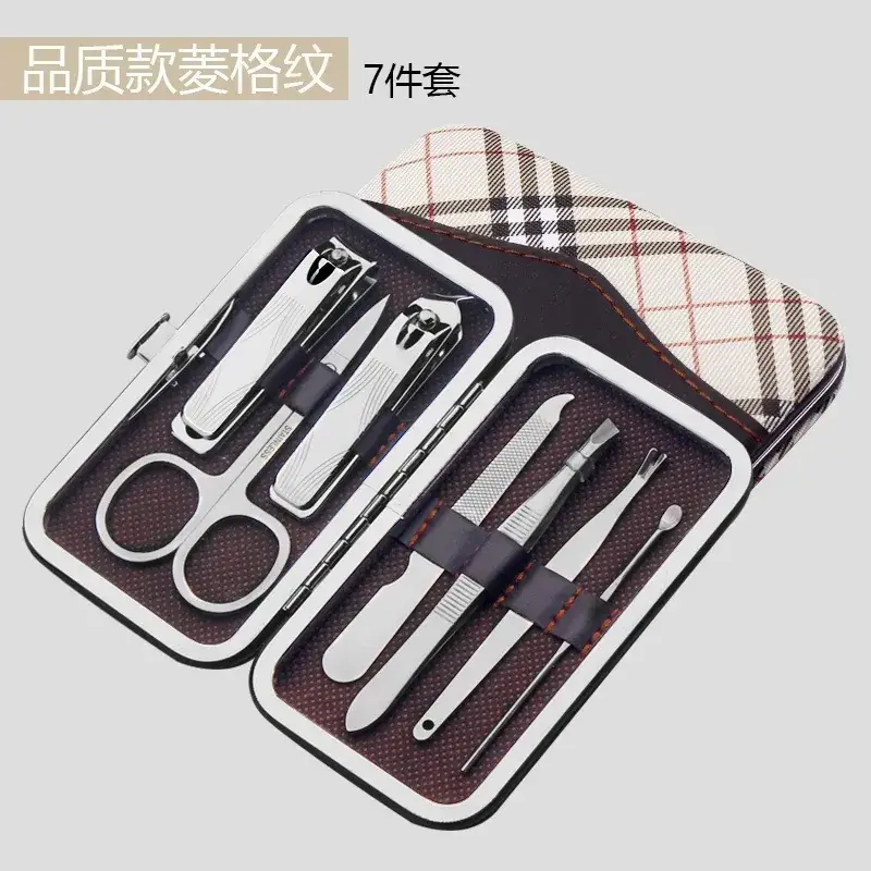 12-Piece Stainless Steel Nail Care Set for Men