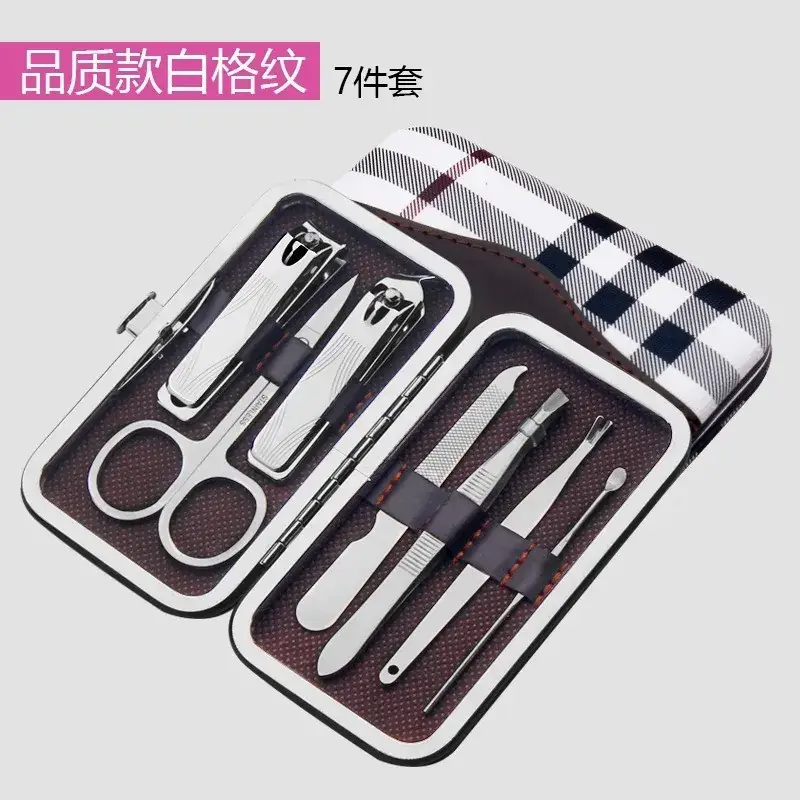12-Piece Stainless Steel Nail Care Set for Men