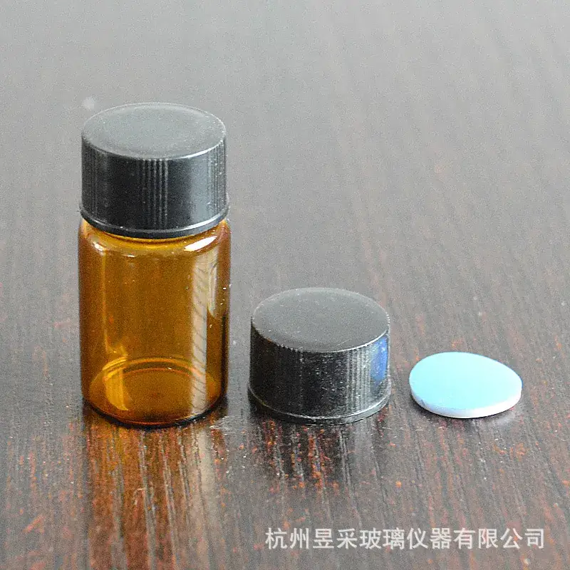 7ml Glass Bottle with Screw Cap & Teflon Sample