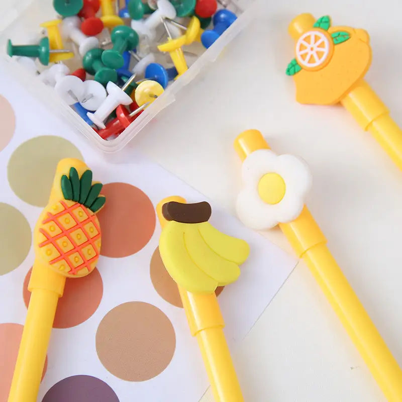 Korean Style ins Cute Cartoon Gel Pen Small Fresh Creative Student Water Pen Writing Tool Office Sign Pen Black