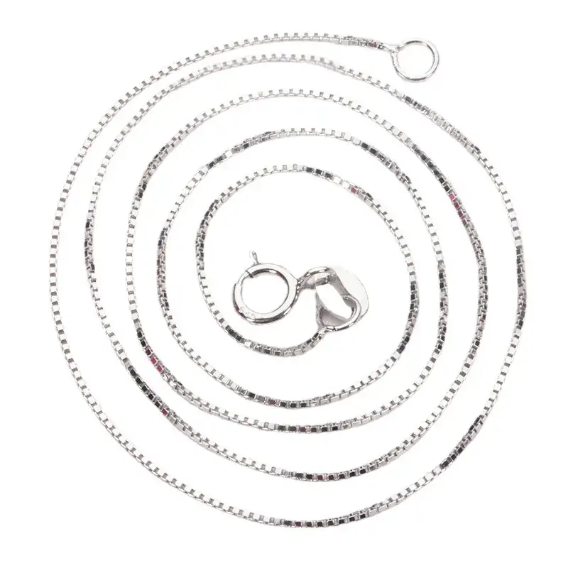 S925 Gold Plated Box Chain 16" 18" - Image 6
