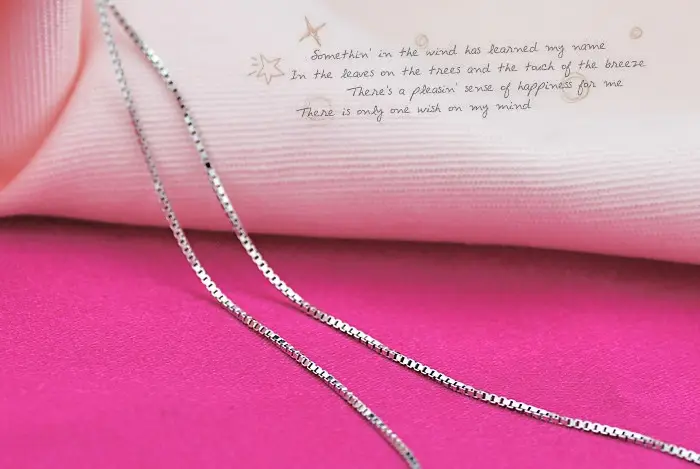 S925 Gold Plated Box Chain 16" 18" — feature 5