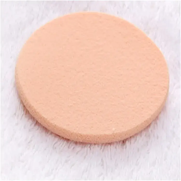 Hydrophilic Non-Latex Makeup Puff Round Edging - Image 4