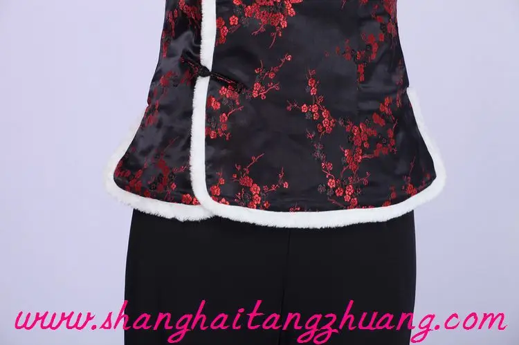 Women's Red Embroidered Waistcoat Vest Autumn Winter Wear — feature 13