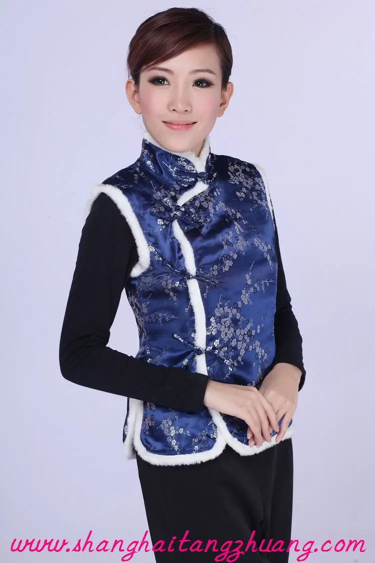 Women's Red Embroidered Waistcoat Vest Autumn Winter Wear — feature 14