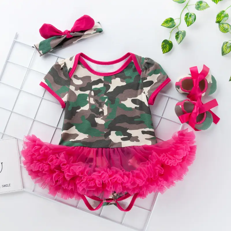 Pink Princess Baby Dress Set with Bow & Shoes - Image 6