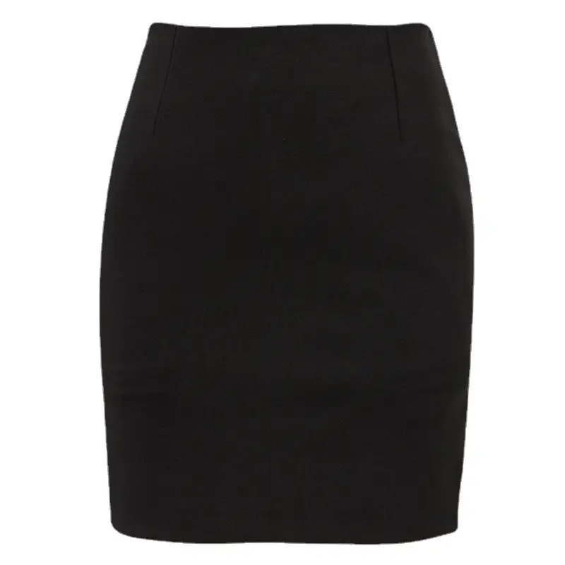 Professional Black Hip Skirt for Women Elastic Fabric - Image 6