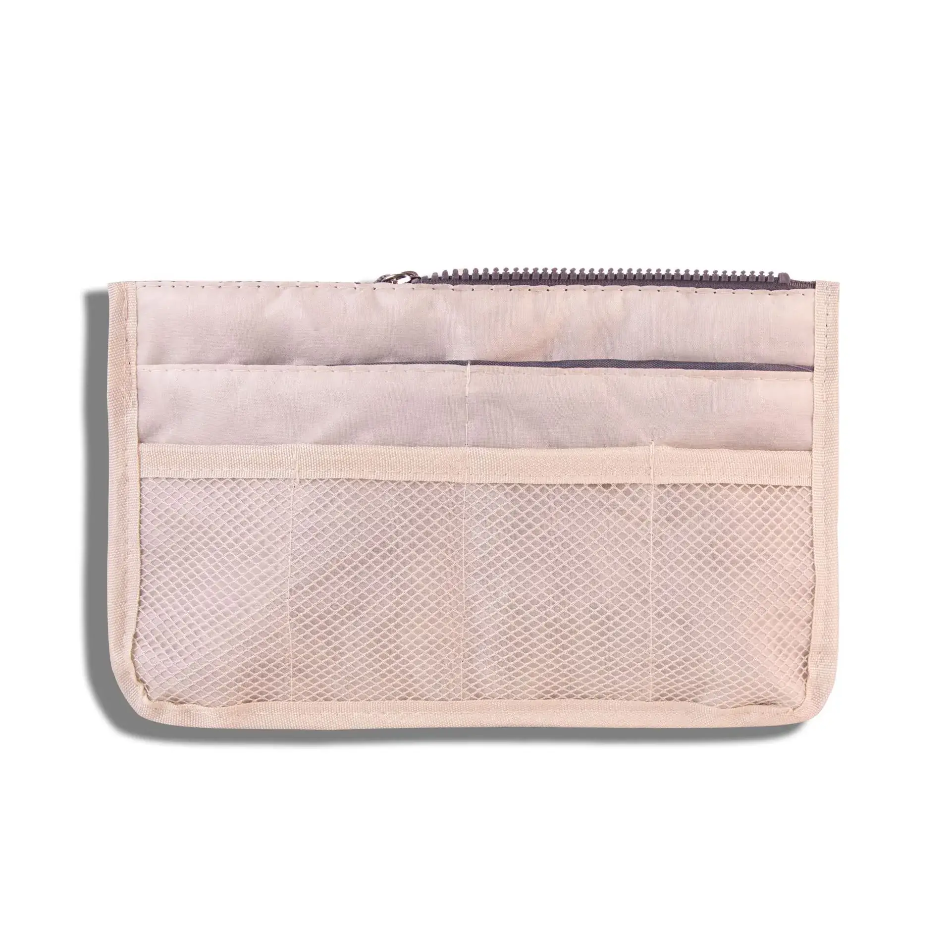 Velvet Double Zip Cosmetic Bag Blue Portable Storage - Image 15