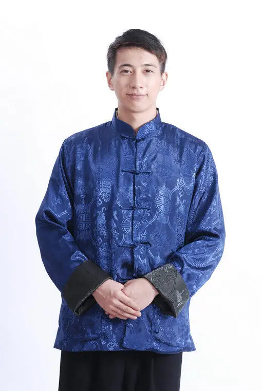 Men's Red & Gold Embroidered Silk Jacket Chinese Tang Suit — feature 15