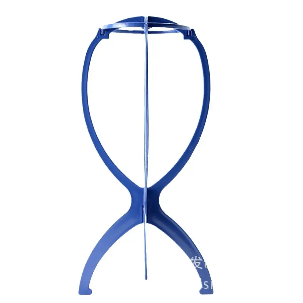 Black Adjustable Wig Stand for Hair Care - Image 9