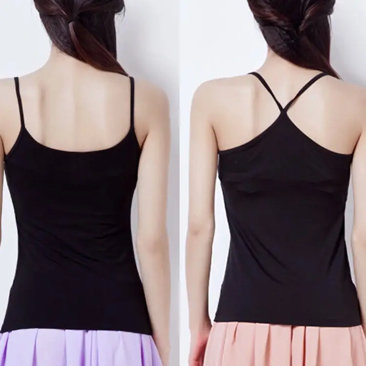 Women's Brown Crossback Camisole Top - Image 25