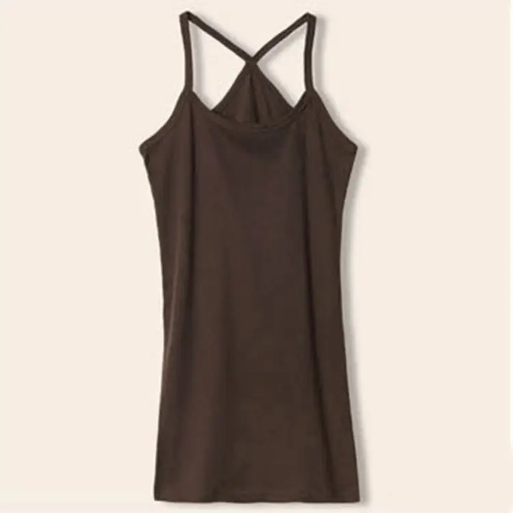 Women's Brown Crossback Camisole Top - Image 6