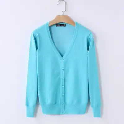 Women's Red Cardigan with Cross Necklace & Jeans Set - Image 16