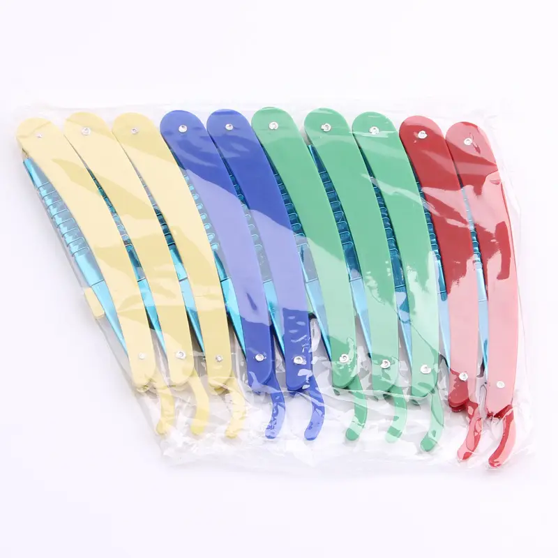 Factory Wholesale Eyebrow Trimming Blades Holder Set of 6