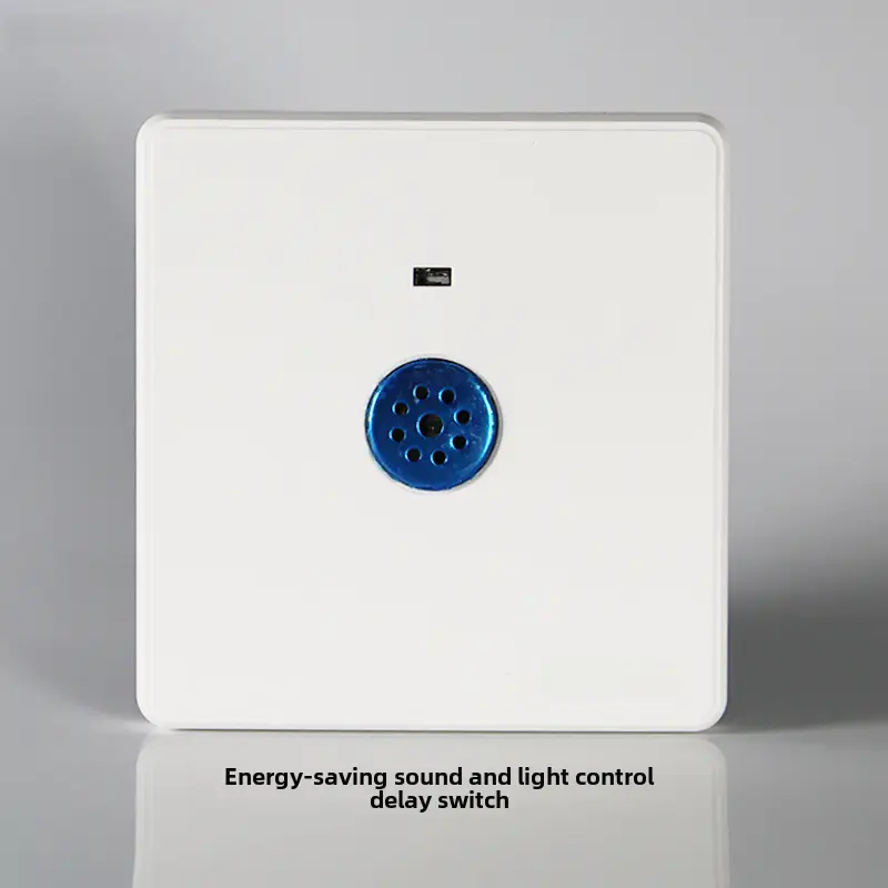 Household Concealed One-Open Double-Control Five-Hole Socket Panel Wholesale 86 Type One-Open Double-Link Wall Switch Energy-Saving
