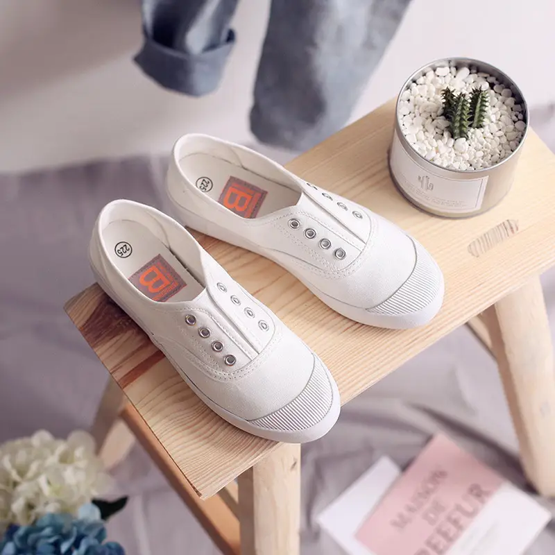 Bell's New Breathable Canvas Shoes for Women, Flat Casual Shoes, Summer Korean Style Versatile Slip-On Women's Shoes, Lazy Shoes - Image 5