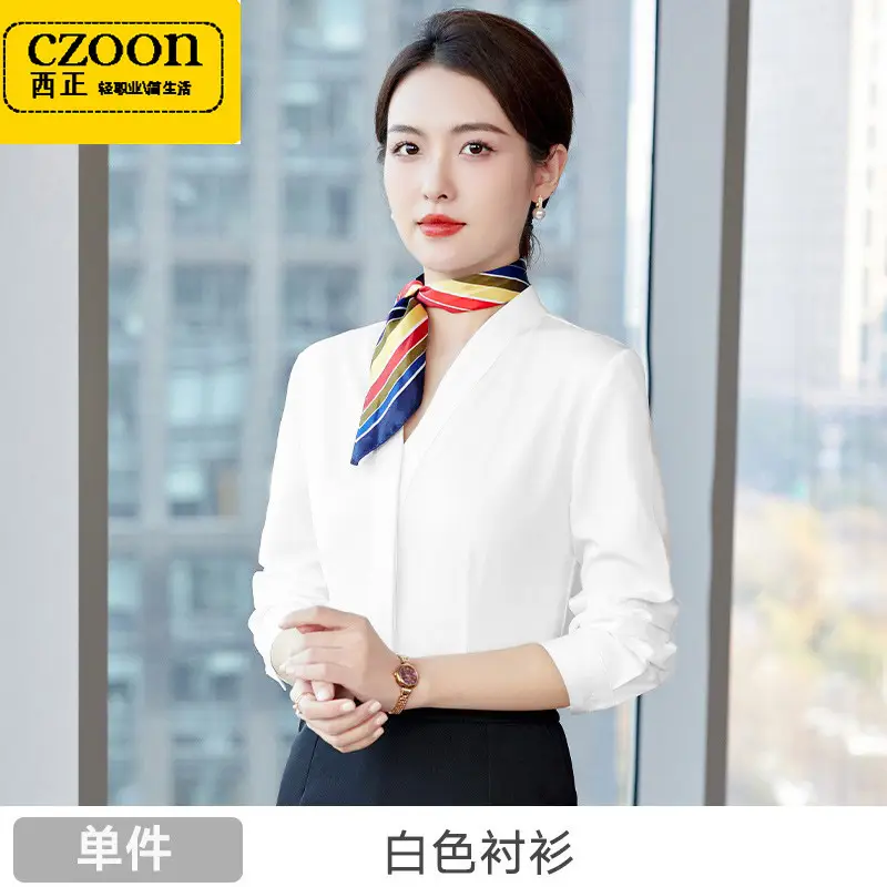 Women Long Sleeve Shirt Set Light Blue Tooling Sales