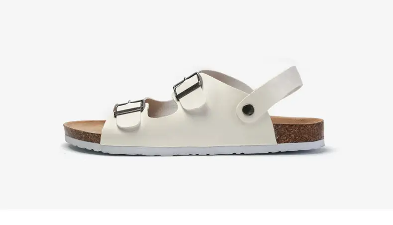 Men's Black Cork Strap Sandals Summer — feature 10