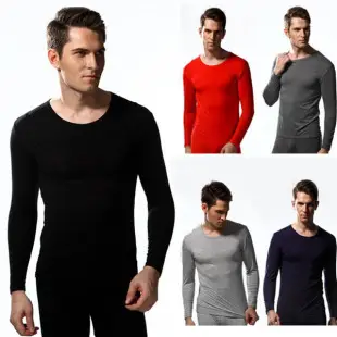 Men V-Neck Lycra T-Shirt Black White — feature 8