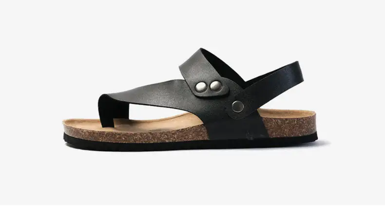 Men's White Cork Strap Sandals Summer — feature 10