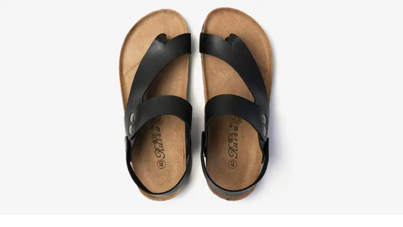 Men's White Cork Strap Sandals Summer — feature 9
