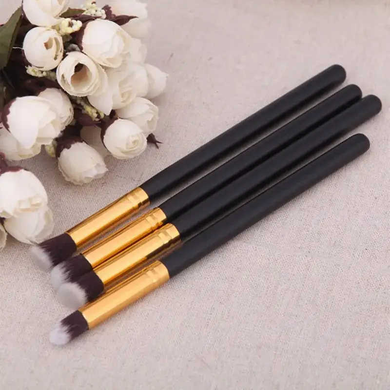 Four 4-Handle Eye Shadow Brushes Set for Makeup