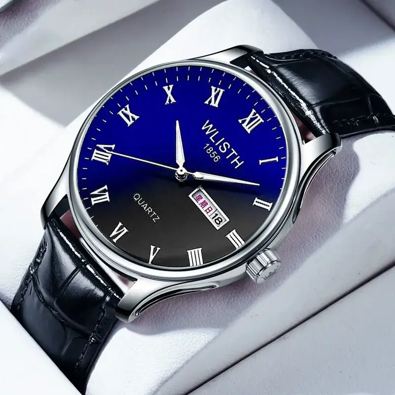 Walis Blue Quartz Couple Watch Men Women