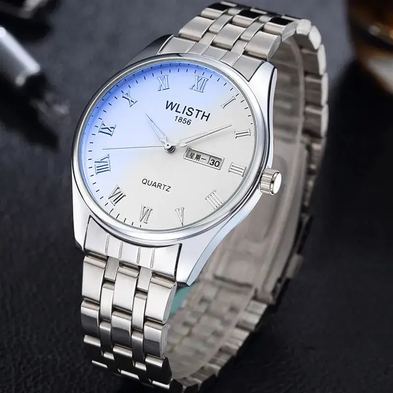 Walis Blue Quartz Couple Watch Men Women
