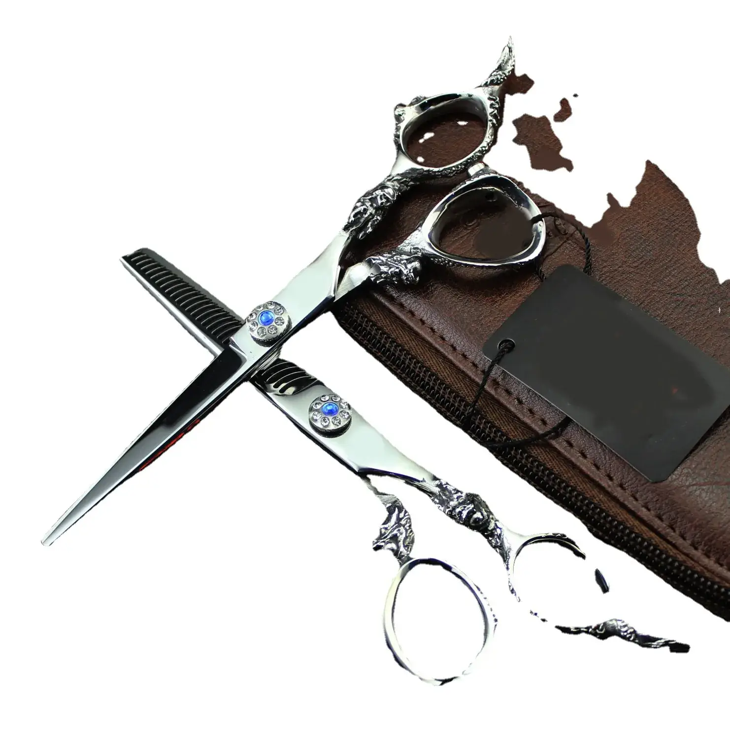 Dragon Sapphire Hair Scissors 6.0 Inch Barber Set - Image 2