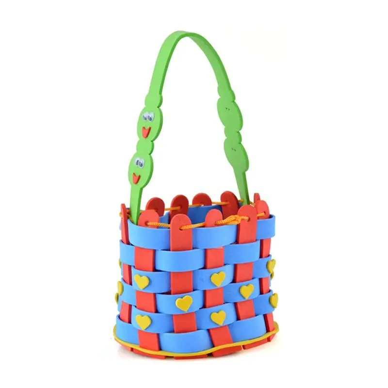 Children's Cartoon Basket with Orange Handle - Image 27